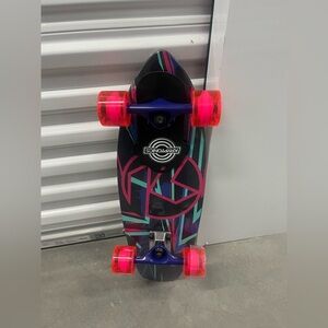 Black Skateboard with Pink Wheels